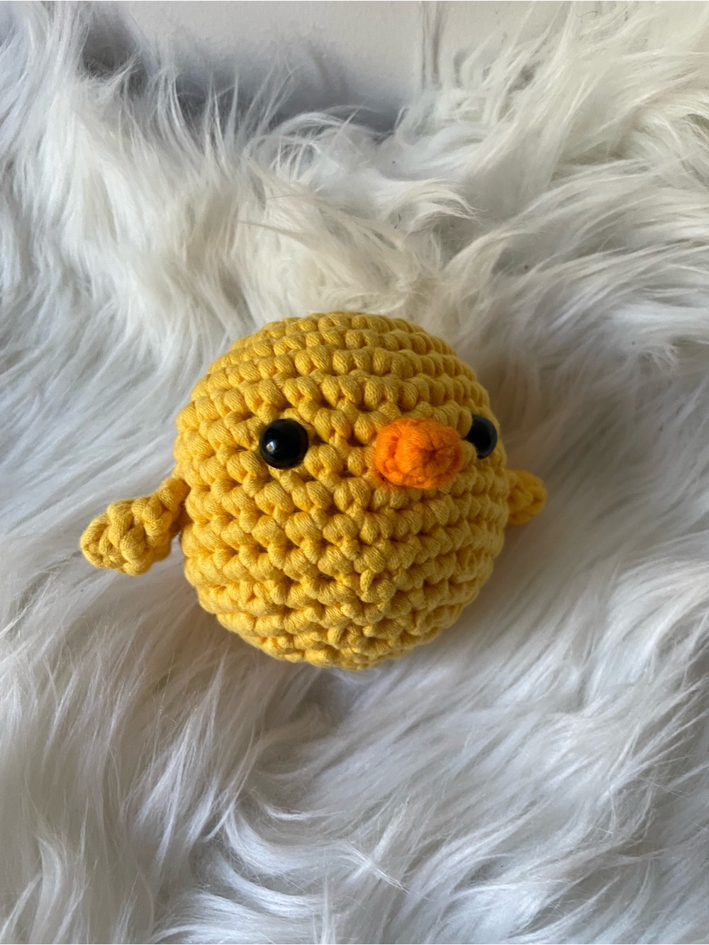 Handmade Yellow Crochet Chick